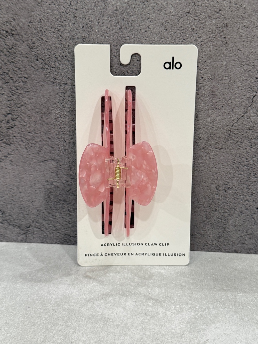 Alo Acrylic Illusion Claw hair clips set of 2 - Picture 6 of 7